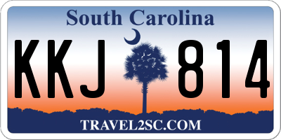 SC license plate KKJ814