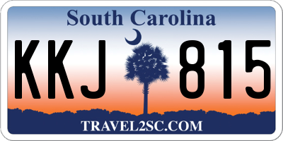 SC license plate KKJ815