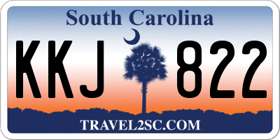 SC license plate KKJ822