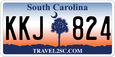 SC license plate KKJ824