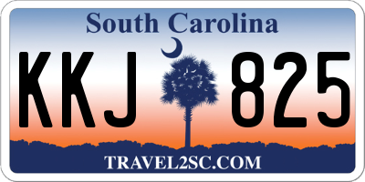 SC license plate KKJ825