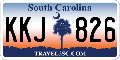 SC license plate KKJ826