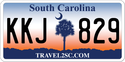 SC license plate KKJ829