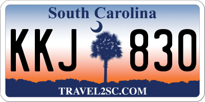 SC license plate KKJ830