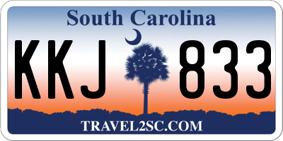 SC license plate KKJ833