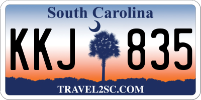 SC license plate KKJ835