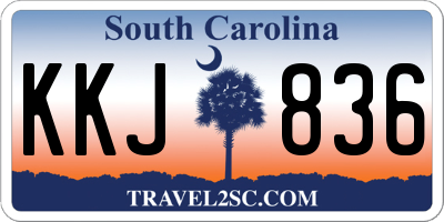SC license plate KKJ836