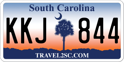 SC license plate KKJ844