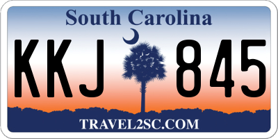 SC license plate KKJ845