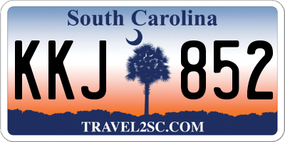 SC license plate KKJ852