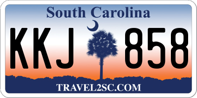 SC license plate KKJ858