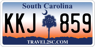 SC license plate KKJ859
