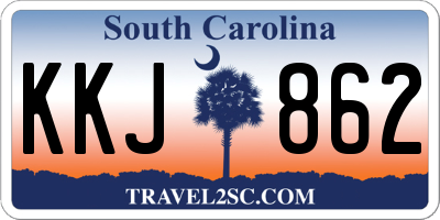SC license plate KKJ862
