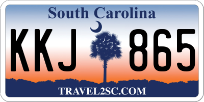 SC license plate KKJ865