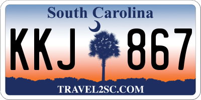 SC license plate KKJ867