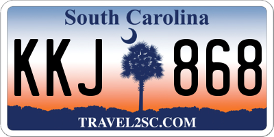 SC license plate KKJ868