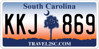 SC license plate KKJ869