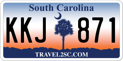 SC license plate KKJ871