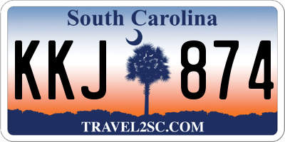 SC license plate KKJ874