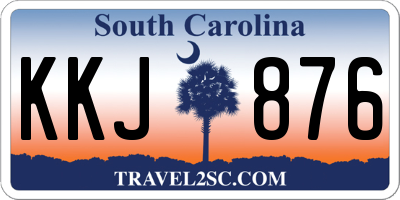 SC license plate KKJ876