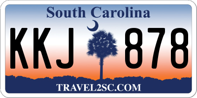 SC license plate KKJ878