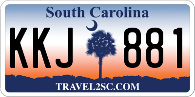 SC license plate KKJ881