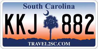 SC license plate KKJ882