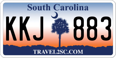 SC license plate KKJ883