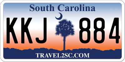 SC license plate KKJ884
