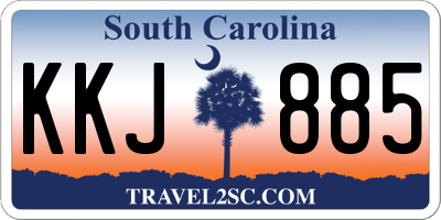 SC license plate KKJ885