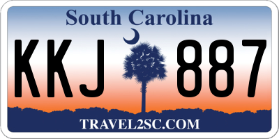 SC license plate KKJ887