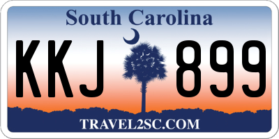 SC license plate KKJ899
