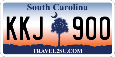 SC license plate KKJ900