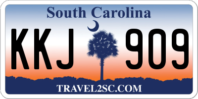 SC license plate KKJ909
