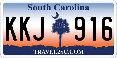 SC license plate KKJ916