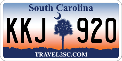 SC license plate KKJ920