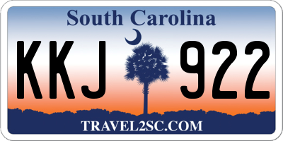 SC license plate KKJ922