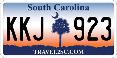 SC license plate KKJ923