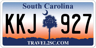 SC license plate KKJ927