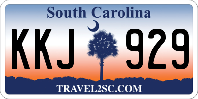SC license plate KKJ929