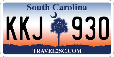 SC license plate KKJ930