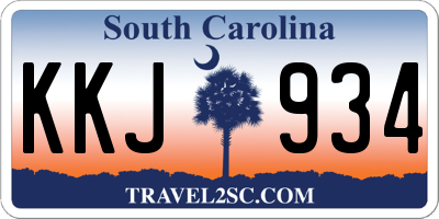 SC license plate KKJ934