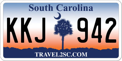 SC license plate KKJ942