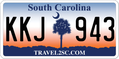 SC license plate KKJ943