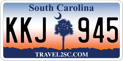 SC license plate KKJ945