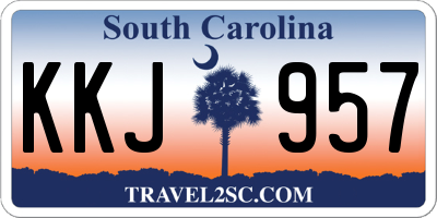SC license plate KKJ957