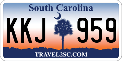 SC license plate KKJ959