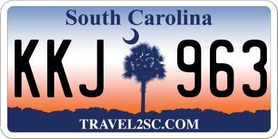 SC license plate KKJ963