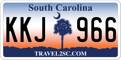 SC license plate KKJ966
