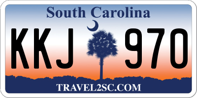 SC license plate KKJ970